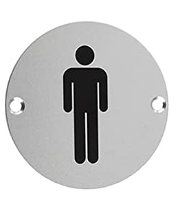 SEÑAL DE BAÑO PARA HOMBRE