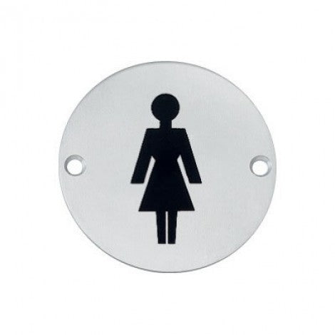 SEÑAL DE BAÑO PARA MUJER